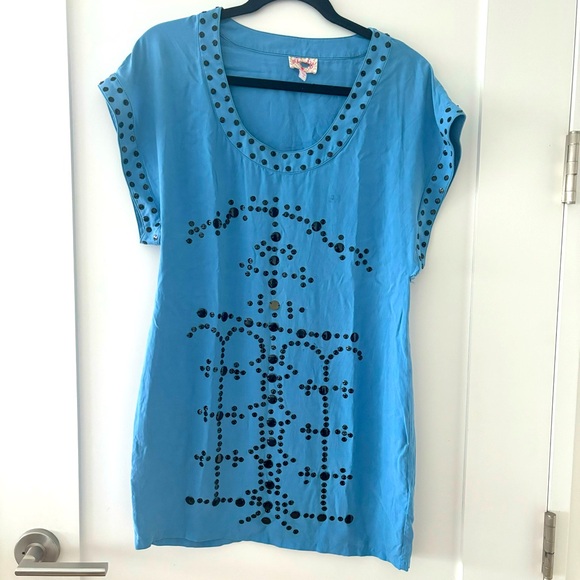 Plenty TRACY REESE Silk Dress w/ Embellishments Size 0 - Picture 2 of 6